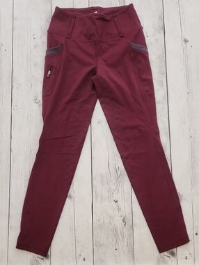 Fitst4 Kids Medium Riding Breeches Maroon & Gray Worn Maybe Once Like Brand New